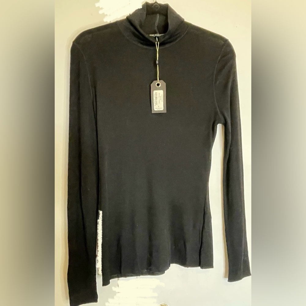 rag & bone black sweater NWT lightweight wool sweater wool turtleneck FREE SHIP